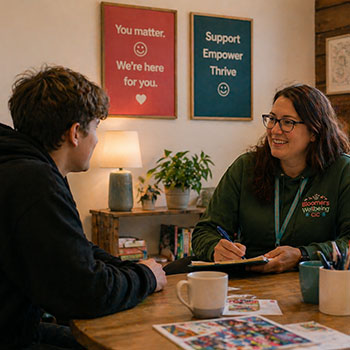 Wellbeing session in Wrexham